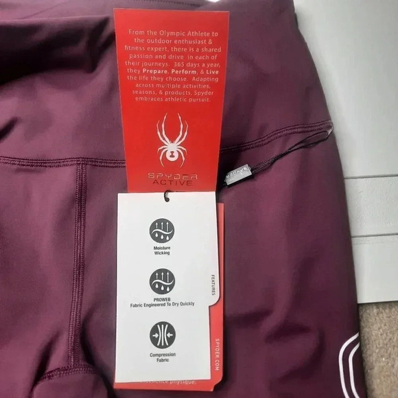 Spyder Active Women's Leg Logo Leggins - Picture 8 of 9